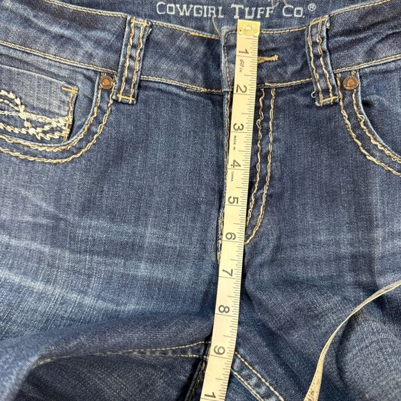 Cowgirl Tuff Embroidered Bozeman 29 X 37 Bootcut Flare Jeans Rodeo Western - Picture 6 of 8